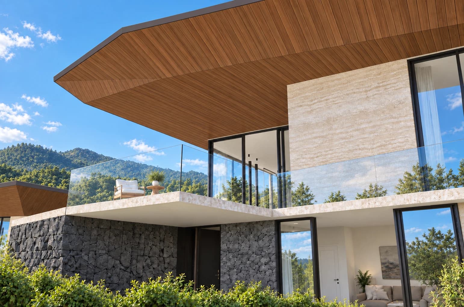 Hazel residence balcony soffit detail