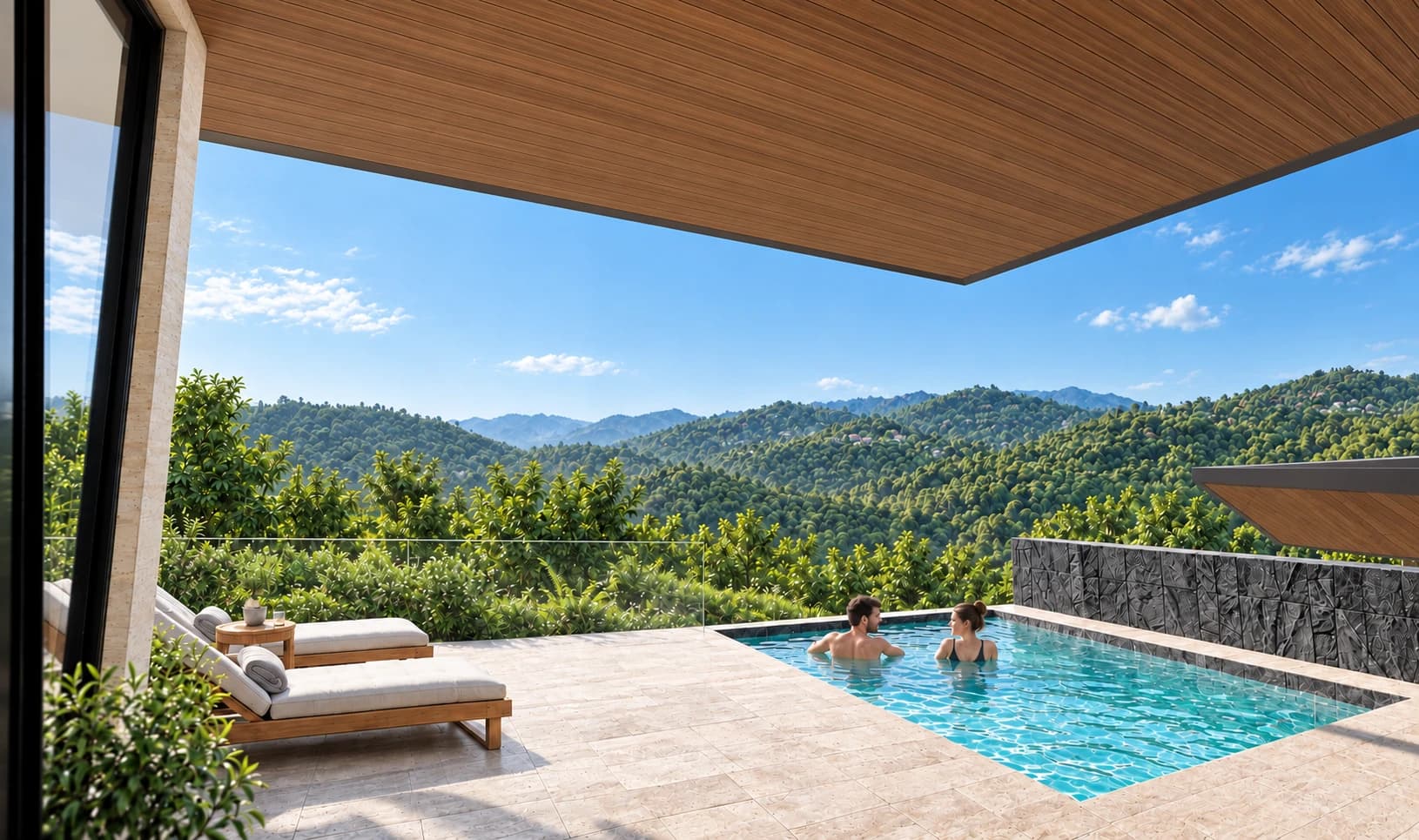 Tea residence pool terrace