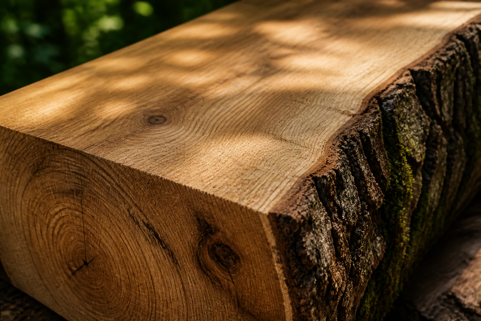 Raw live-edge Georgian hardwood